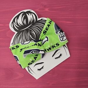 Green Seahawks TopKnot Headband